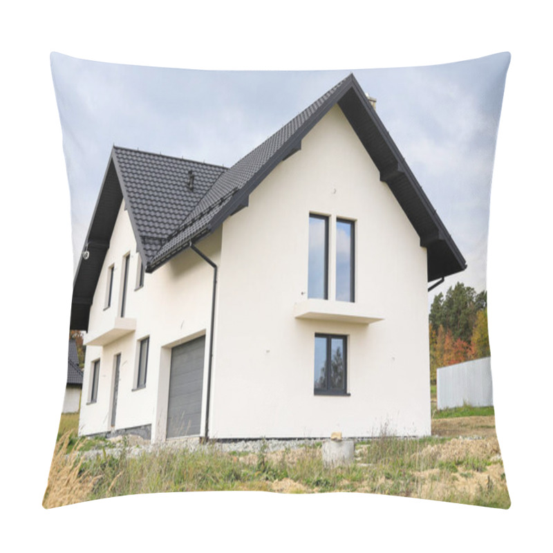 Personality  Construction Site Of A Detached House In Krakow, Poland. Pillow Covers