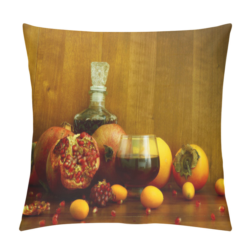 Personality  Persimmon, Pomegranate And Citrus Fruits Pillow Covers