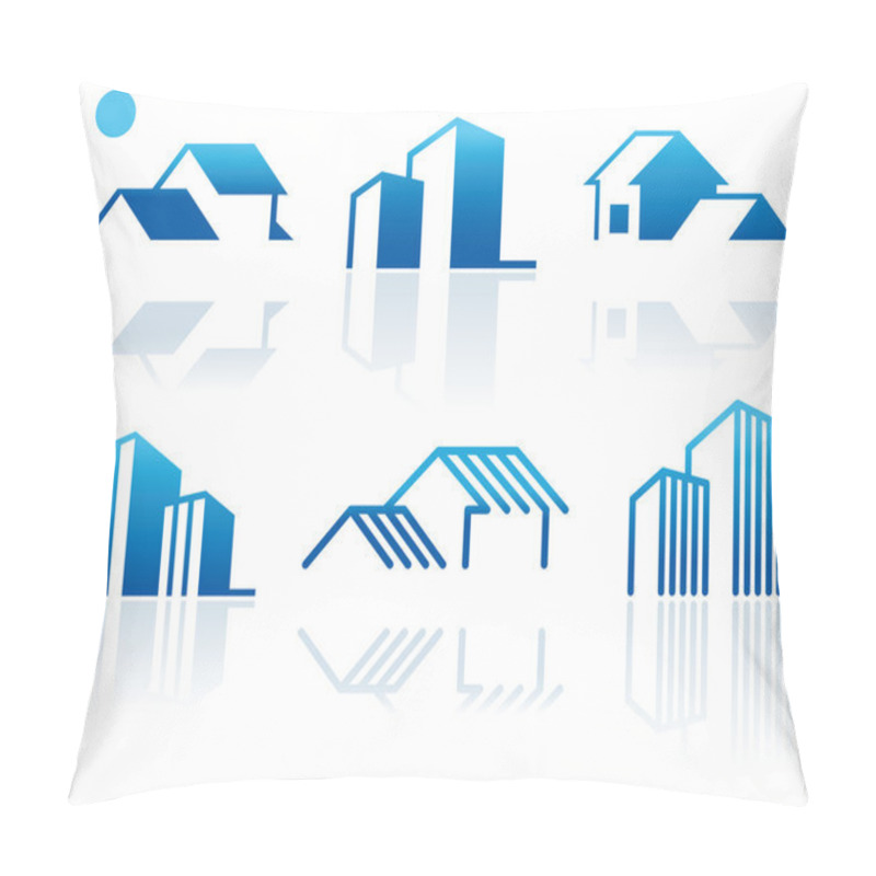 Personality  Real Estate Symbols Pillow Covers