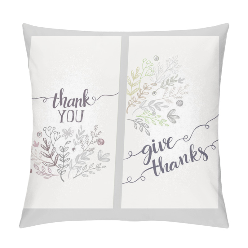 Personality  Thank You Cards Pillow Covers