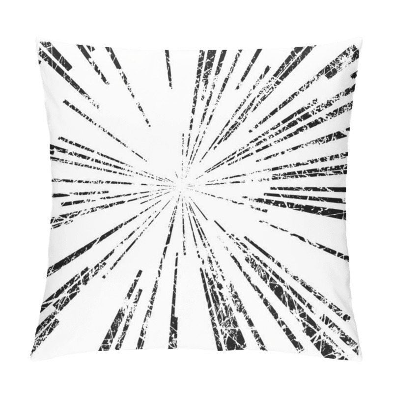 Personality  Abstract Speed Motion Black Lines From The Middle, Star Burst Ba Pillow Covers