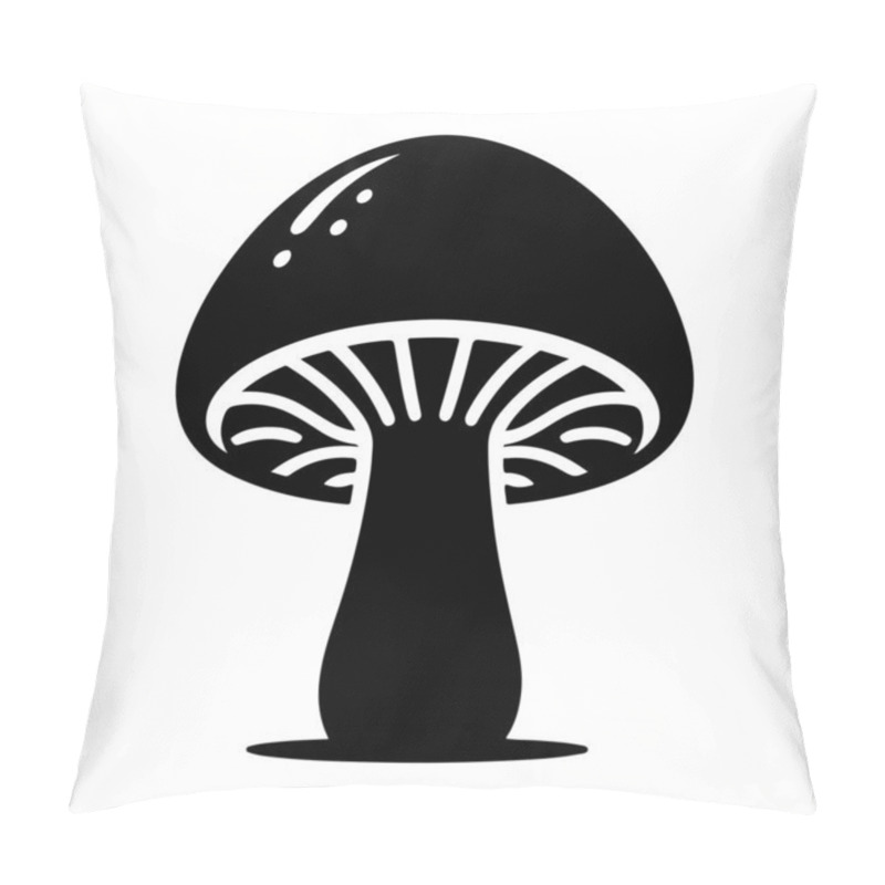 Personality  Mushrooms. Web Icon Simple Illustration Pillow Covers