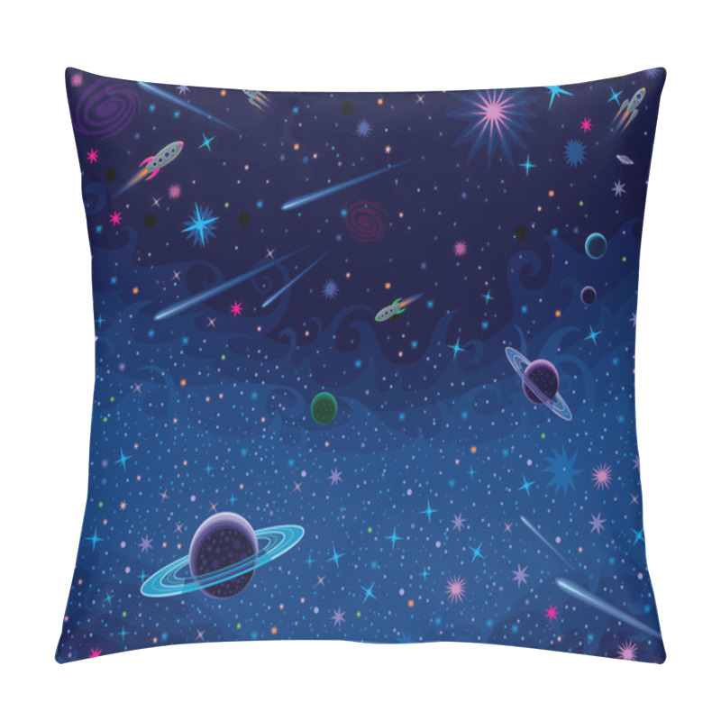 Personality  Horizontal Cosmic Background Pillow Covers