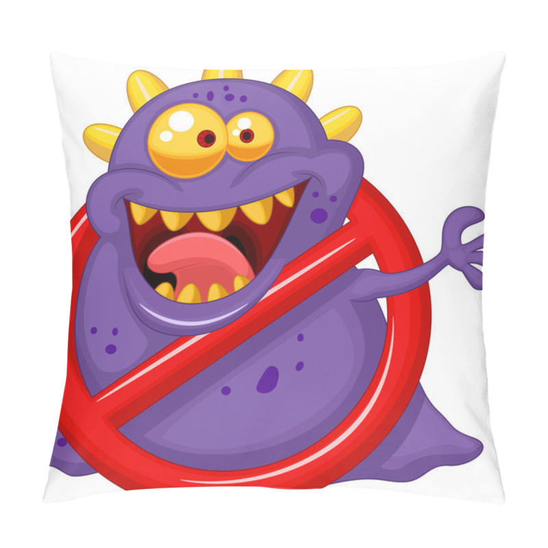 Personality  Stop Virus Pillow Covers