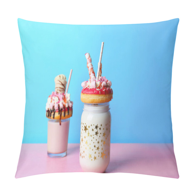 Personality  Milkshake, Donuts And Other Sweets Pillow Covers