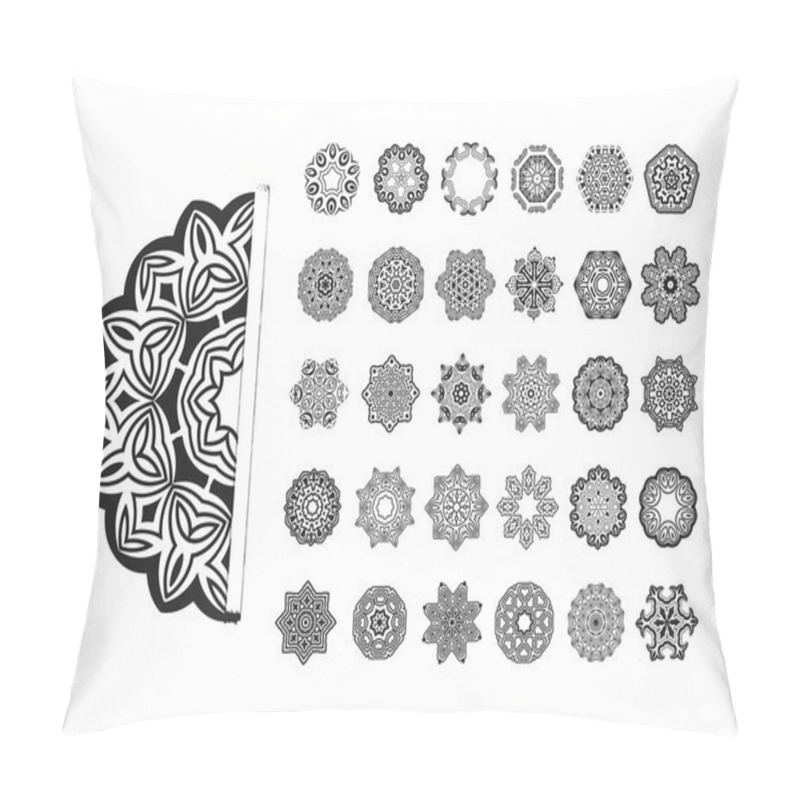 Personality   Circular Pattern Set Pillow Covers