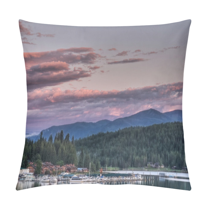 Personality  Lake Pend Oreille Sunset, East Hope, Idaho Pillow Covers