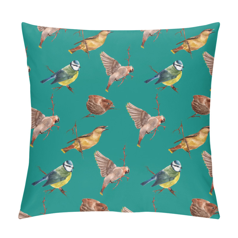 Personality  Seamless Pattern With Birds Pillow Covers