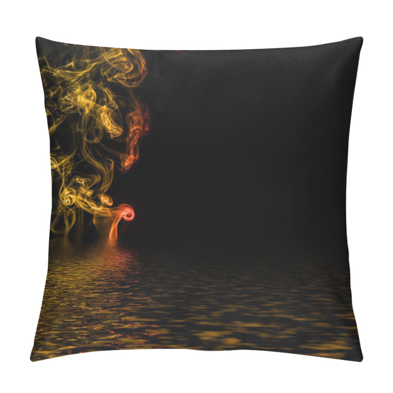 Personality  Orange Smoke. Pillow Covers