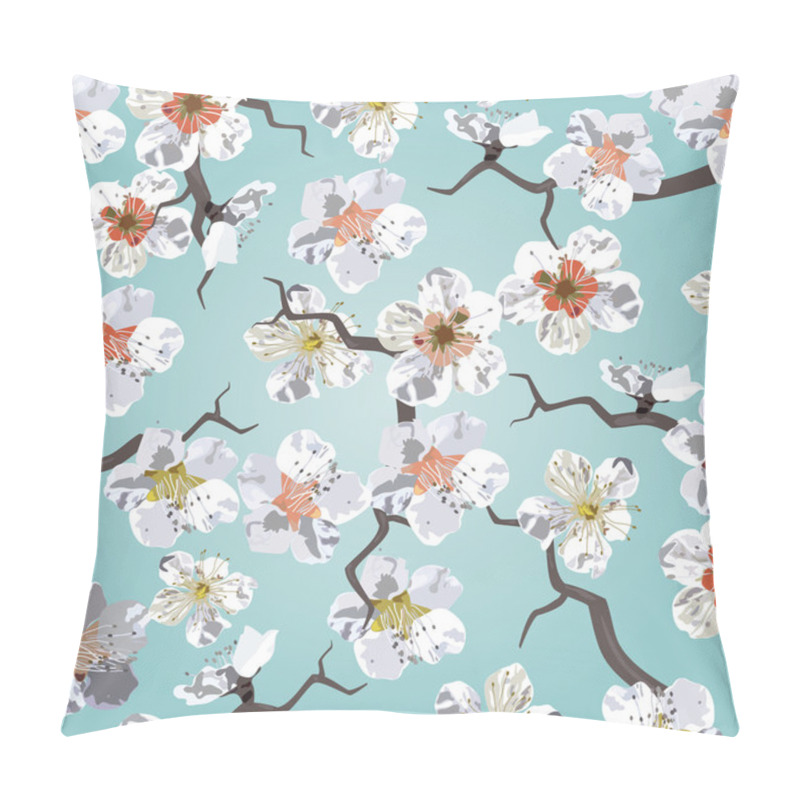 Personality  Sakura Seamless Pattern Pillow Covers