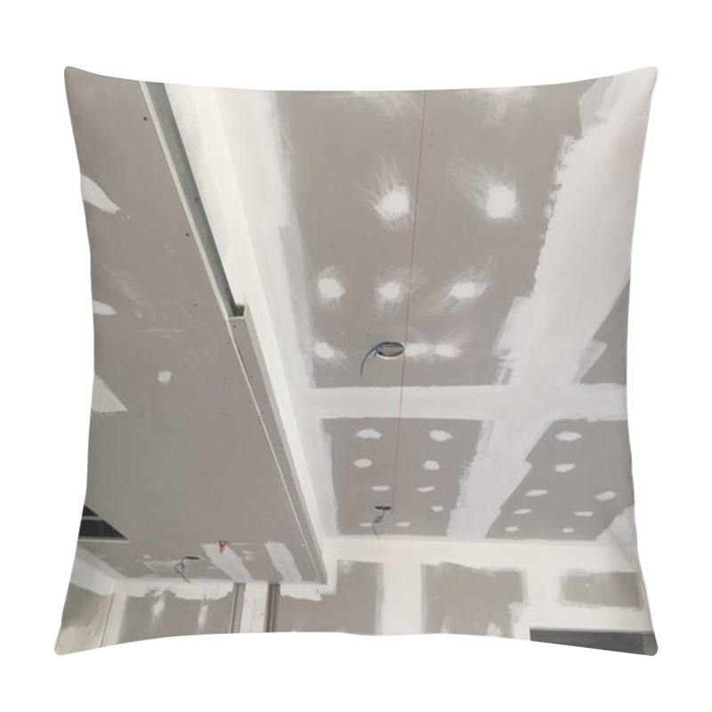 Personality  Construction Assemble A Suspended Ceiling With Drywall Or Gypsum Board - Chalk Line Pillow Covers