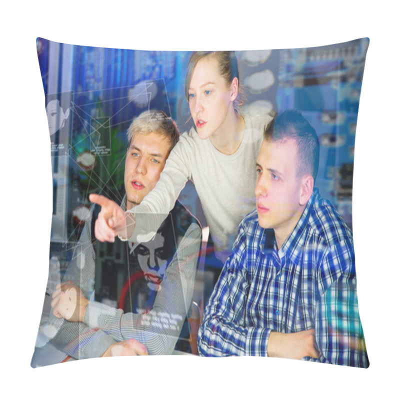 Personality  Three Students Work Pillow Covers