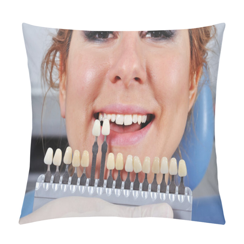 Personality  Shade Determination Tooth Pillow Covers