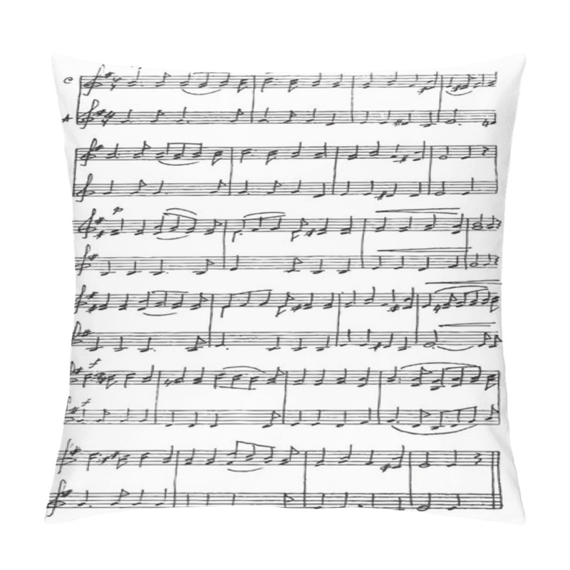 Personality  Handmade Musical Notes. Pillow Covers