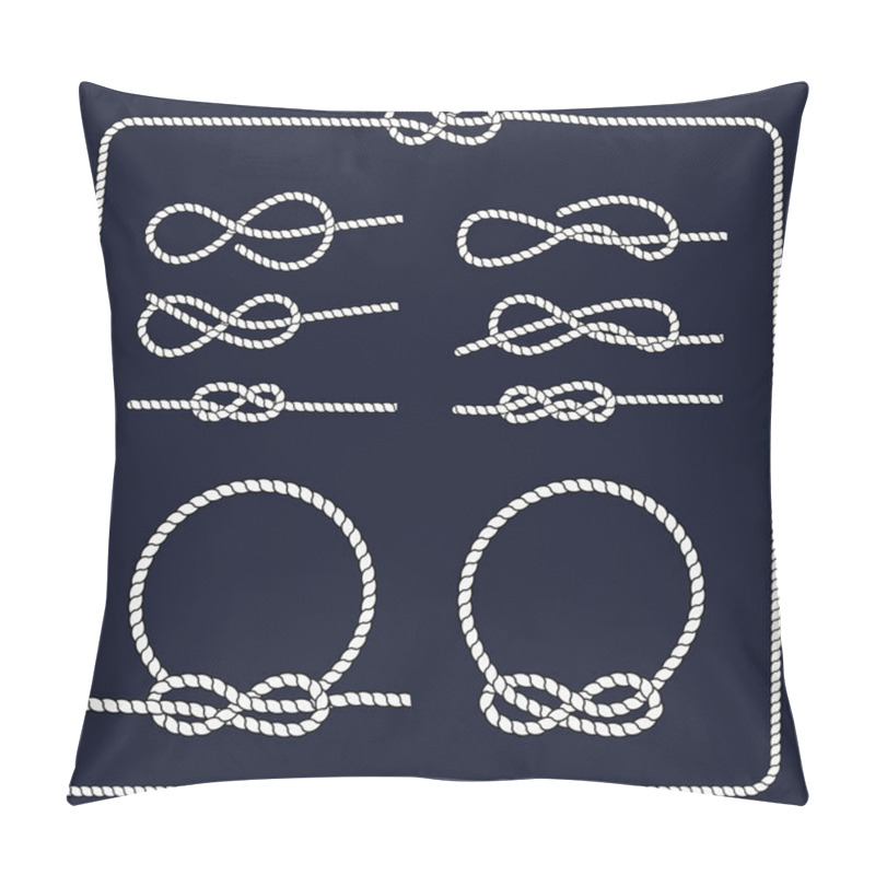 Personality  Marine Symbol. Rope Knots. Pillow Covers