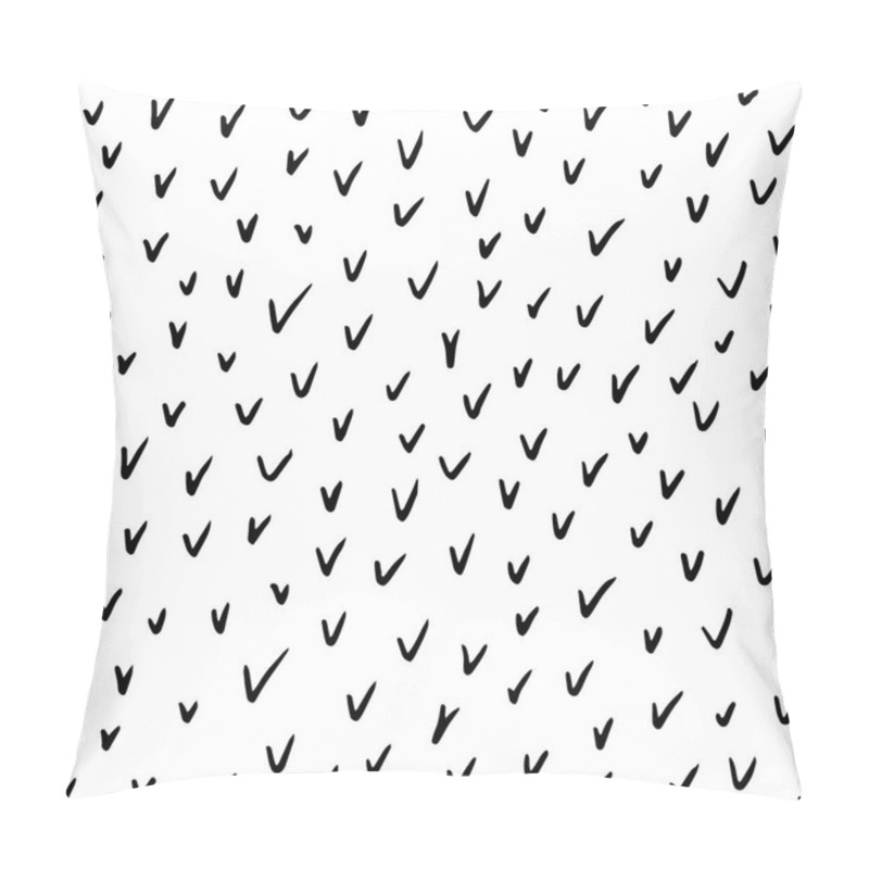 Personality  Abstract Simple Seamless Texture With Hand Drawn Ticks Pillow Covers