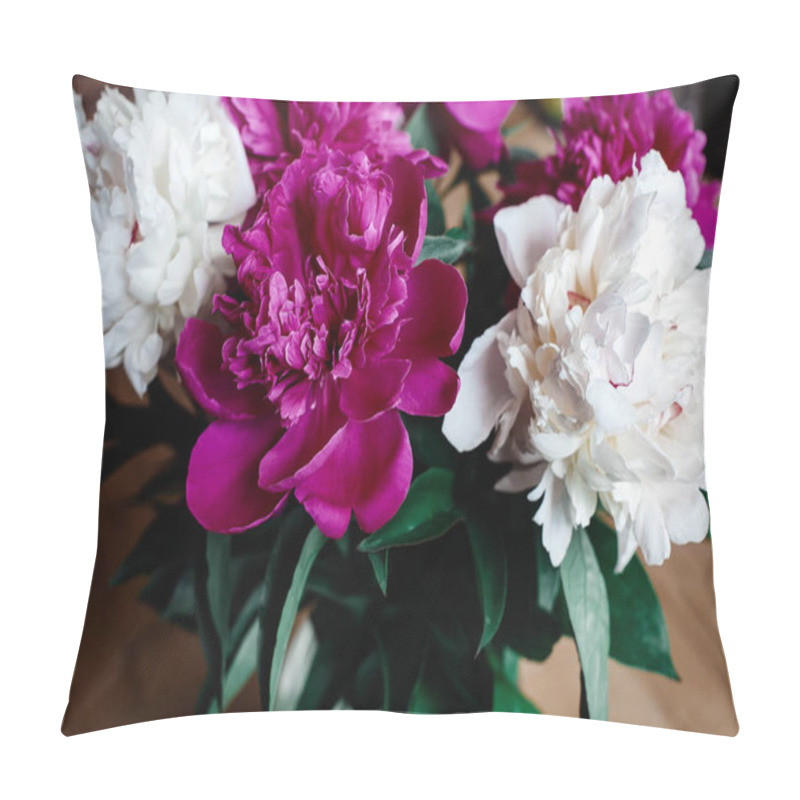 Personality  Beautiful Bunch Of Peonies Pillow Covers