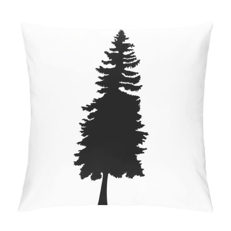 Personality  Hand Drawn Fir Tree Silhouette  Pillow Covers