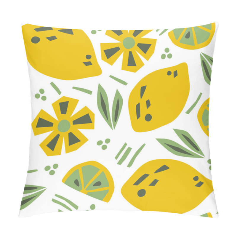 Personality  Seamless Pattern With Lemons. Modern Textile, Greeting Card, Poster, Wrapping Paper Designs. Vector Hand-drawn Illustration. Pillow Covers