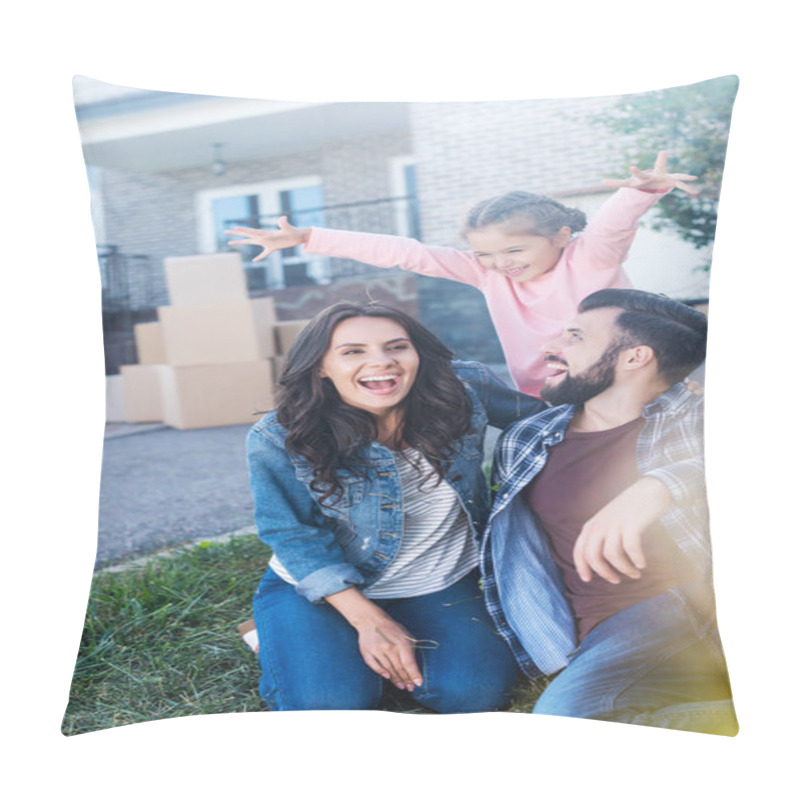 Personality  Family Having Fun Together Pillow Covers