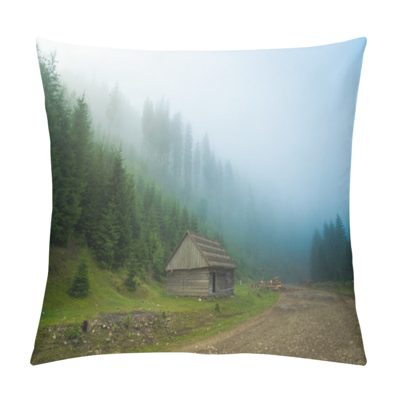 Personality  Beautiful Pine Trees On  Mountains Pillow Covers