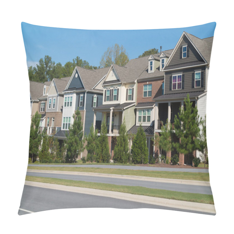 Personality  Row Of Townhomwes Pillow Covers