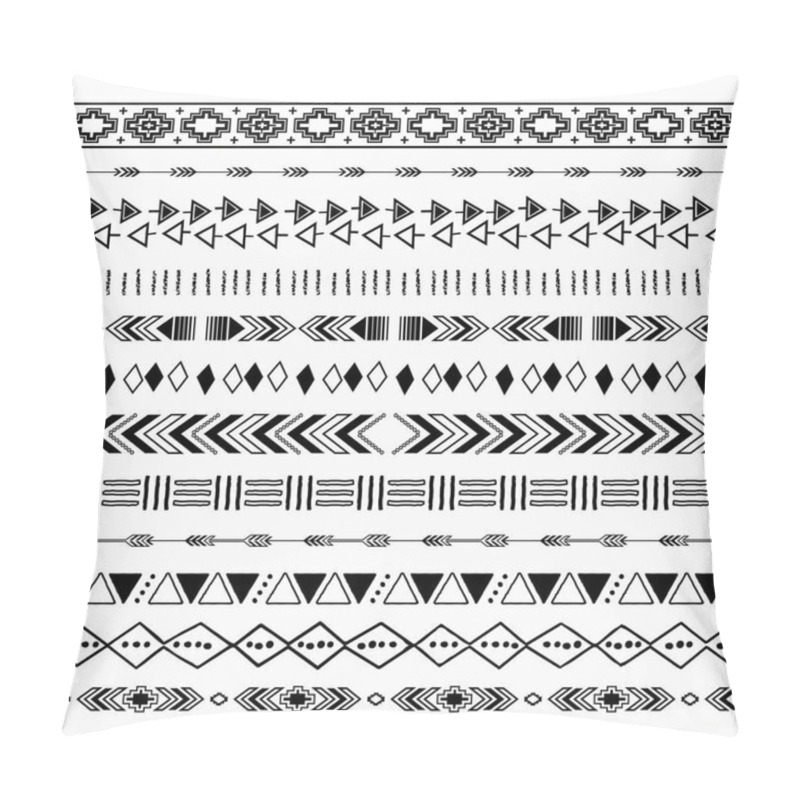 Personality  Digital Aztec Borders Elements Pillow Covers