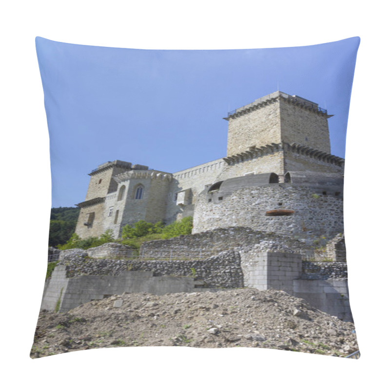 Personality  The Medieval Castle Of Diosgyor In Hungary. Pillow Covers