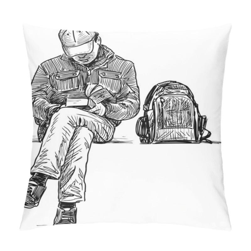 Personality  Man Reading A Book Pillow Covers