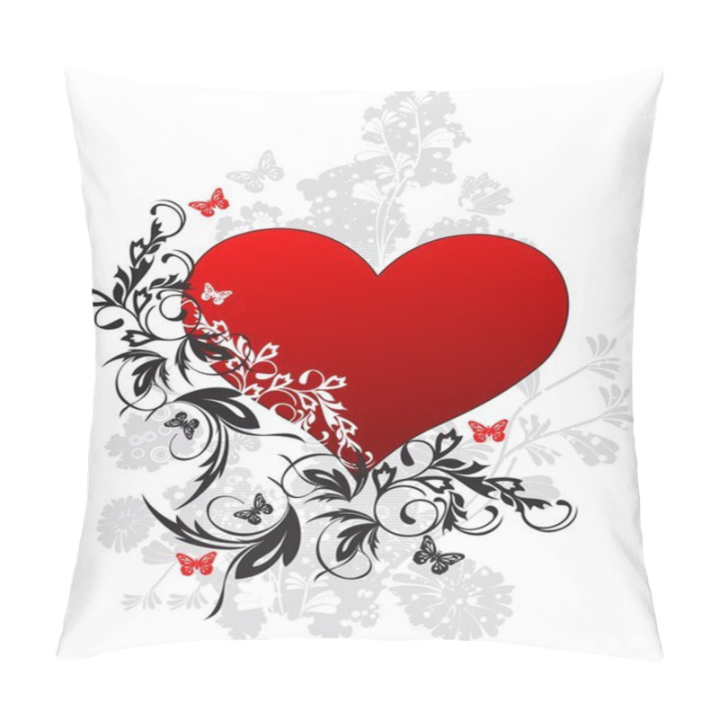 Personality  Valentines Day Floral Background Pillow Covers