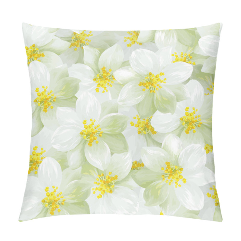 Personality  Seamless Pattern Of  Jasmine Flowers Pillow Covers