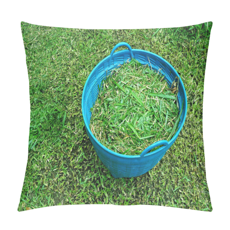 Personality  Basket Full Of Freshly Cut Grass Pillow Covers