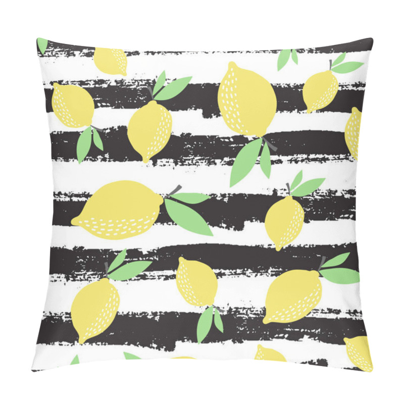 Personality  Seamless Pattern With Lemons Pillow Covers