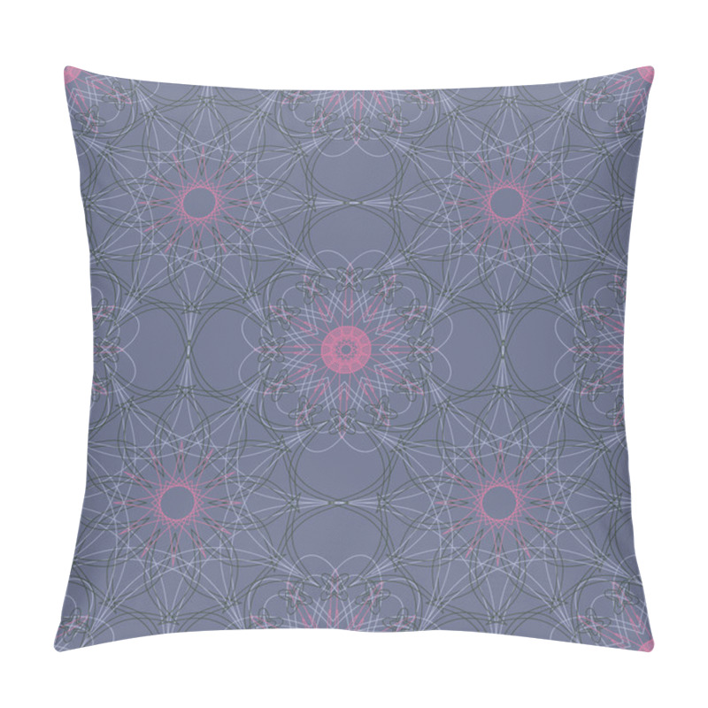 Personality  Mandala Round Geometric Ornament Seamless Pattern. Circular Oriental Design Template Endless Background. Ethnic Tribal Symbol  Texture. Pillow Covers