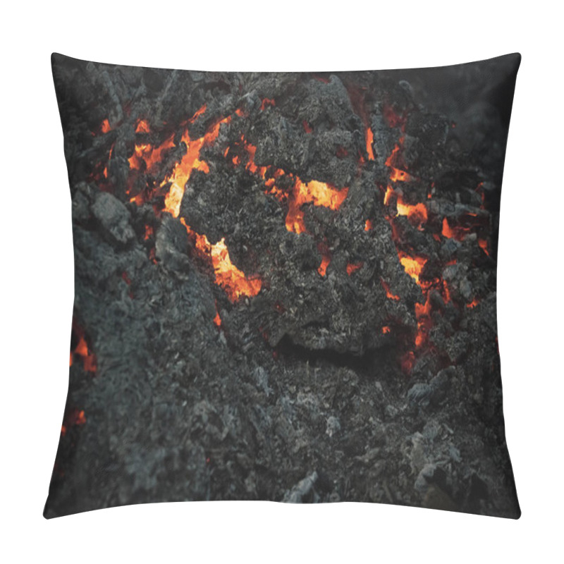 Personality  Magma Textured Molten Rock Surface Pillow Covers