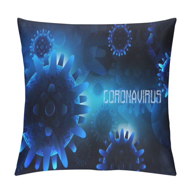 Personality  Coronavirus Covid-19 Wallpaper, Vector Illustration Pillow Covers