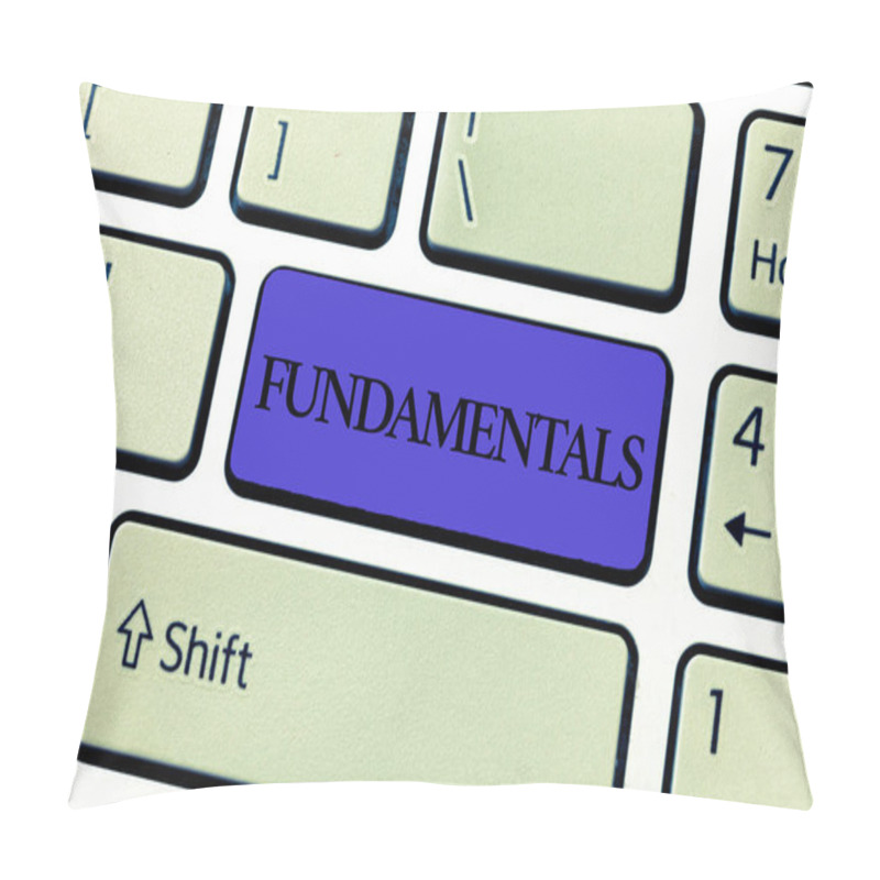 Personality  Word Writing Text Fundamentals. Business Concept For Central Primary Rules Principles On Which Something Is Based Pillow Covers