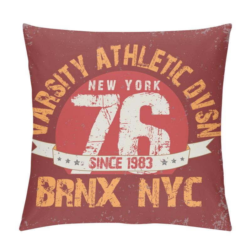 Personality  New York City Typography Graphics T-shirt Pillow Covers