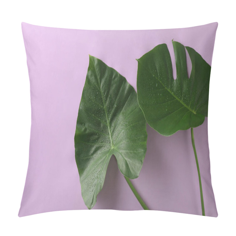 Personality  Green Tropical Leaves   Pillow Covers