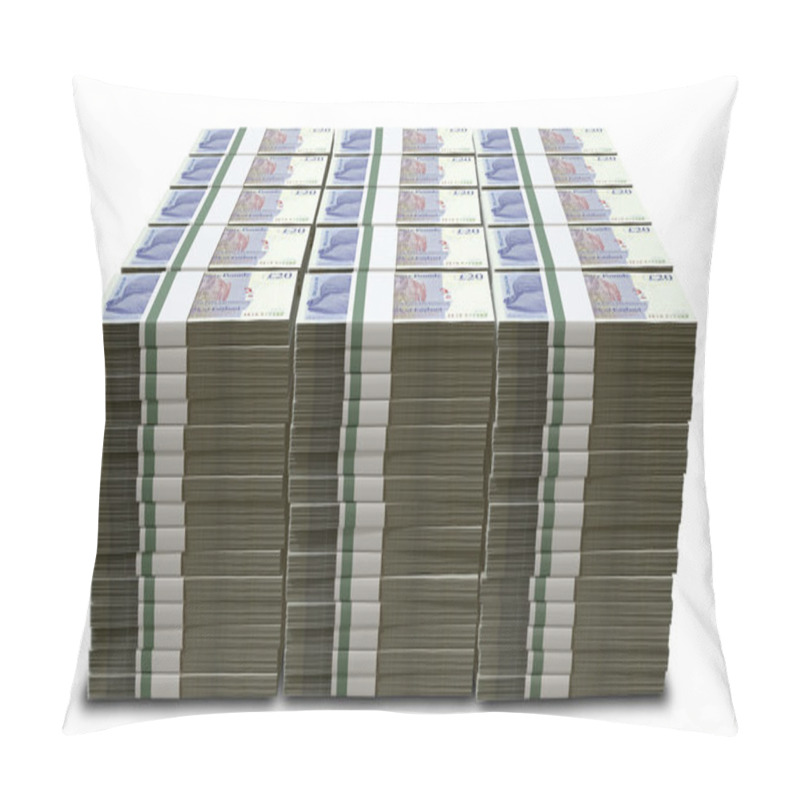 Personality  British Pound Sterling Notes Bundles Stack Pillow Covers