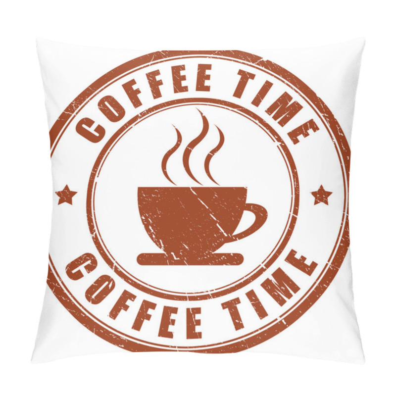 Personality  Coffee time stamp pillow covers