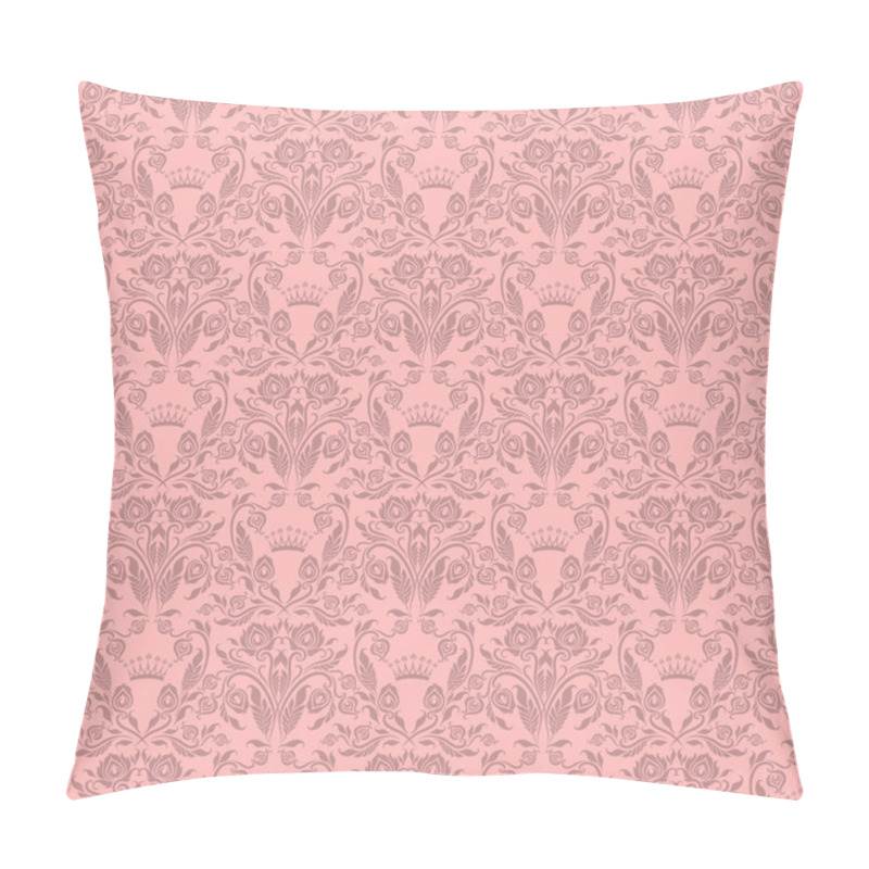 Personality  Damask Seamless Floral Pattern Pillow Covers