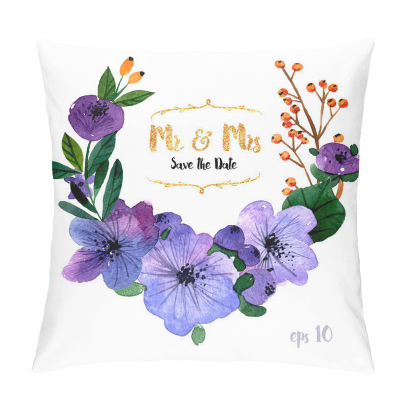 Personality  Collection Of Painted Flowers Pillow Covers