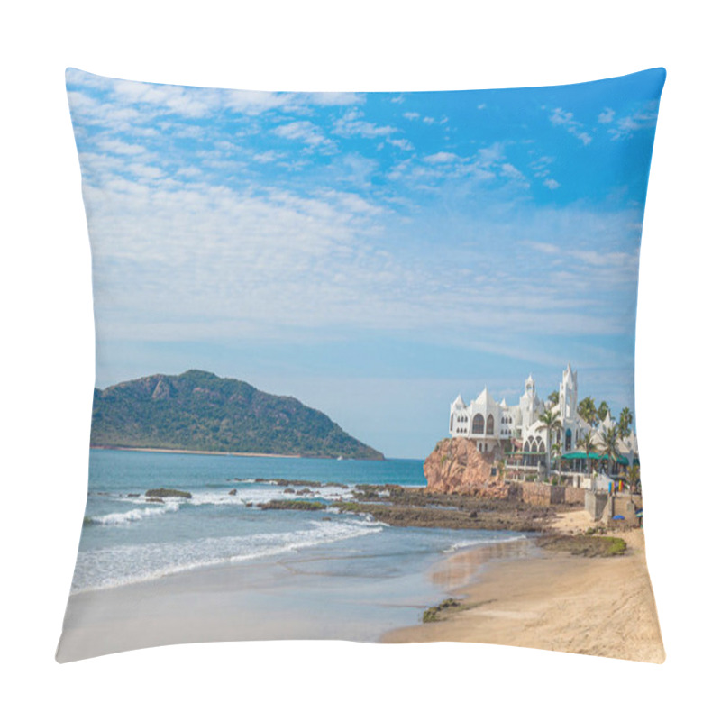 Personality  Scenic Mazatlan Sea Promenade (El Malecon) With Ocean Lookouts And Scenic Landscapes Pillow Covers