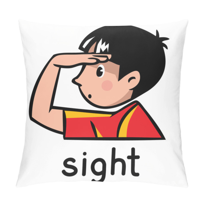 Personality  Sight Sense Icon Pillow Covers