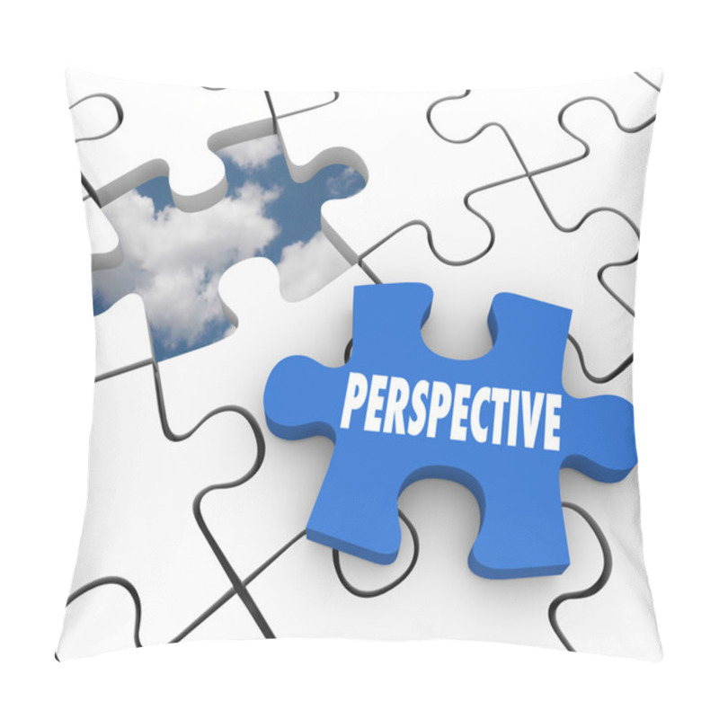 Personality  Perspective Word On A Puzzle Piece Pillow Covers