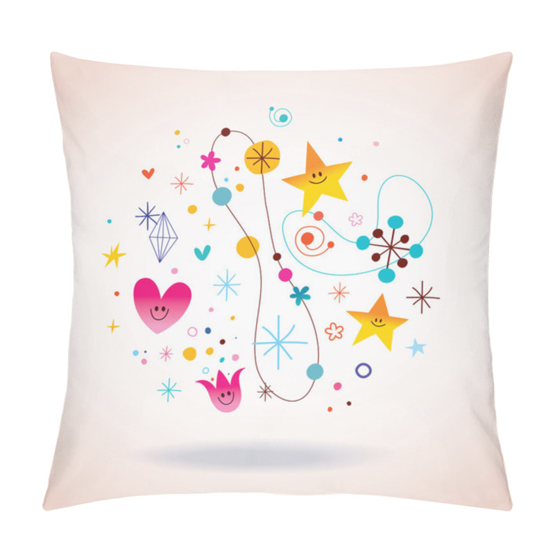 Personality  Retro Abstract Art Illustration Pillow Covers