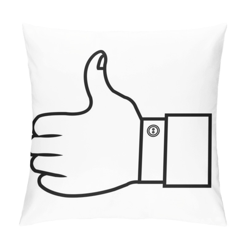 Personality  Hand Human Like Isolated Icon Pillow Covers