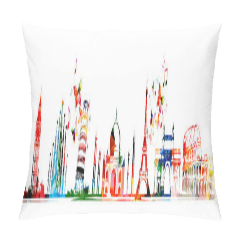 Personality  Travel And Tourism Background. Pillow Covers