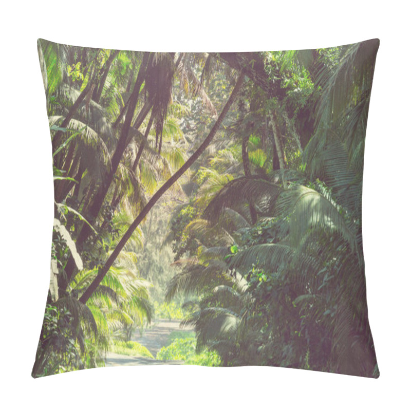 Personality  Dirt Road In Remote Jungle In Big Island, Hawaii Pillow Covers